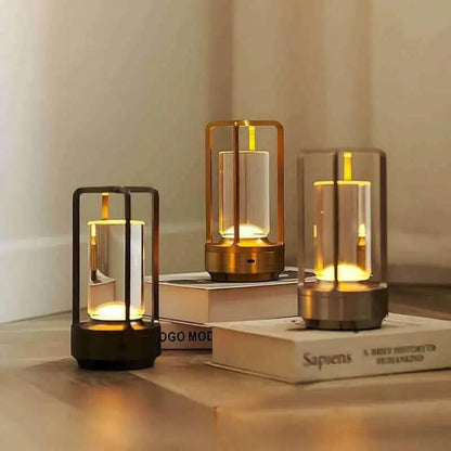 LuxeGlow Portable Crystal Lamp