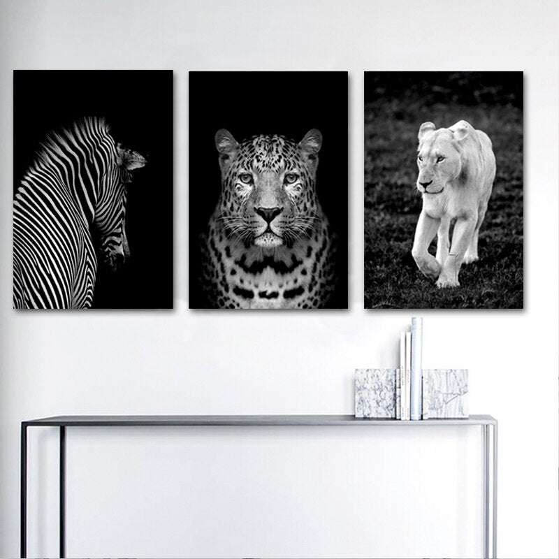 Majestic African Big Cats - Stunning Canvas Art