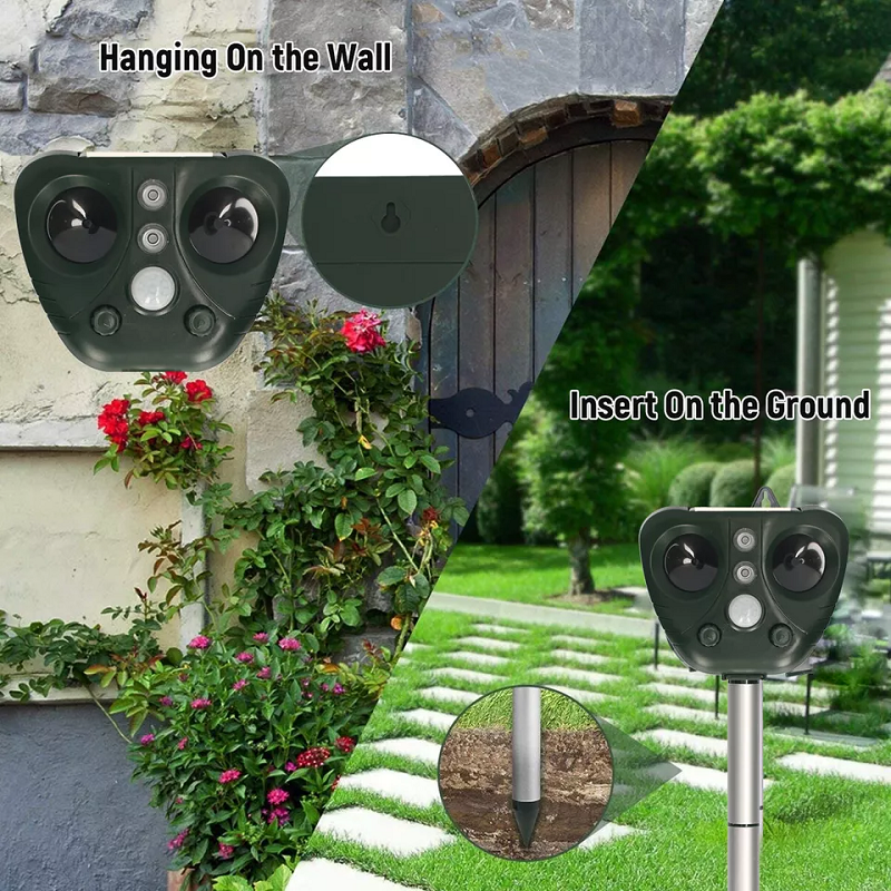 Solar-Powered Ultrasonic Bird Deterrent Device