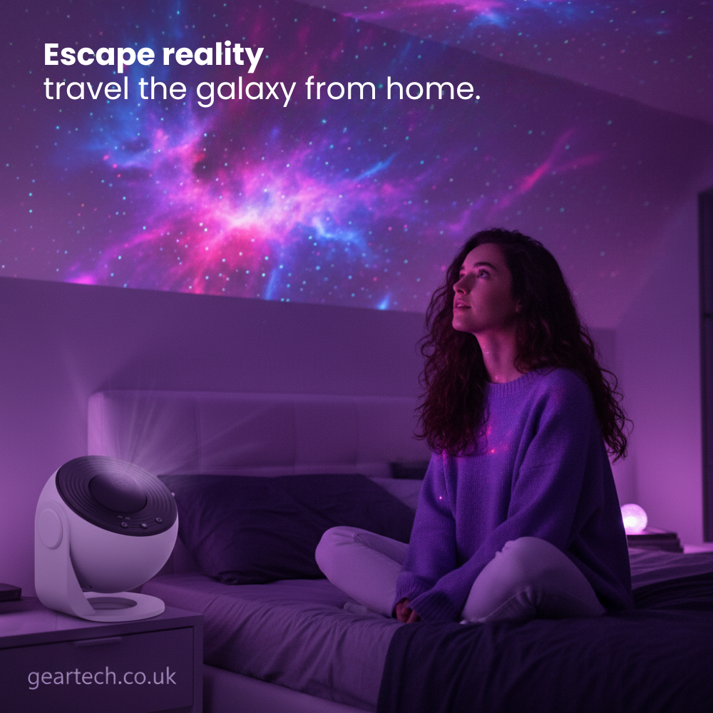 Bedroom Relaxation Projector Lamp with Starry Sky Effect