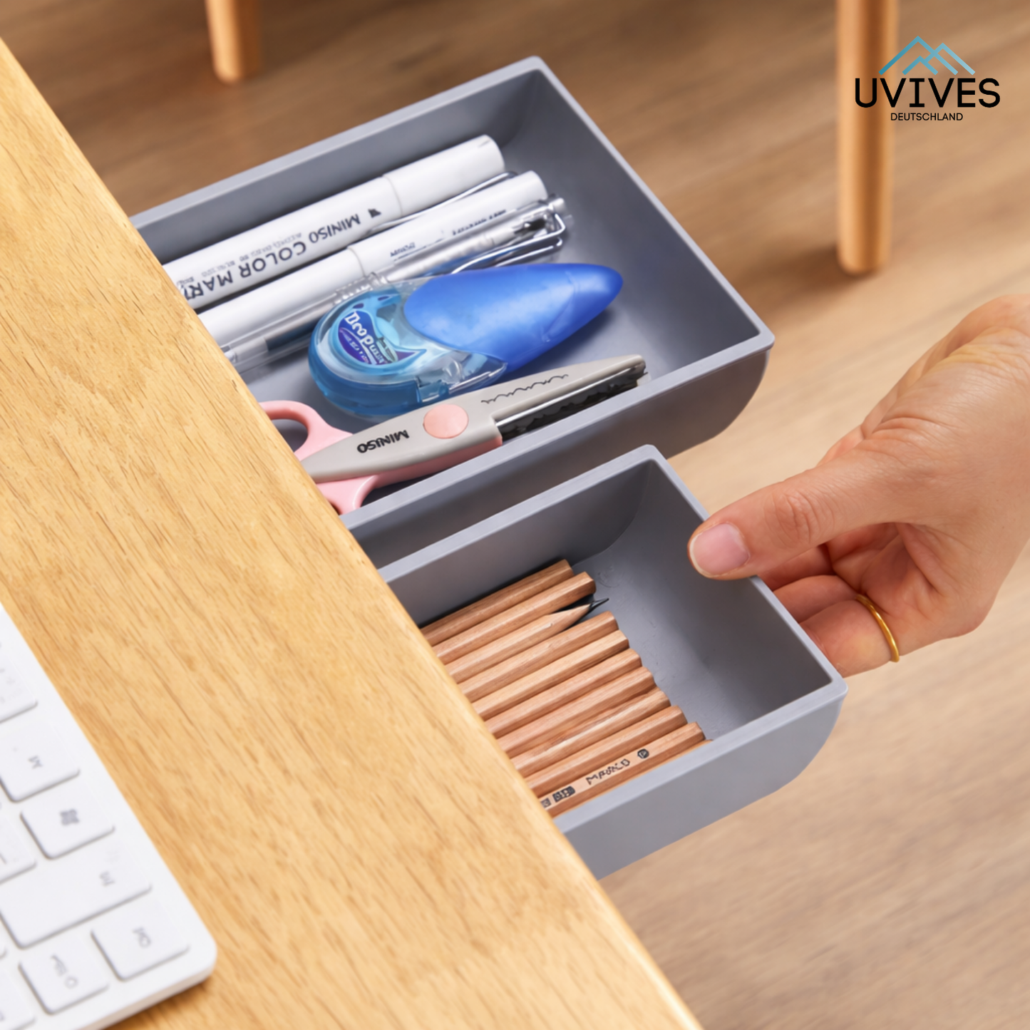 Get 2, Get 1 Free | Secret Drawer - Instant Desk Clutter Removal for Peak Productivity