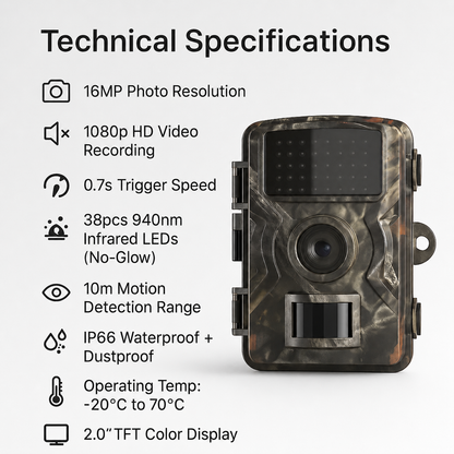 Nighttime Wildlife Observation Camera with Infrared Capability