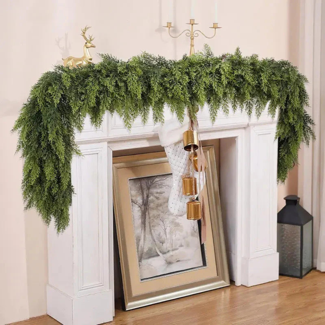 Luxurious Holiday Garland with Lifelike Touch