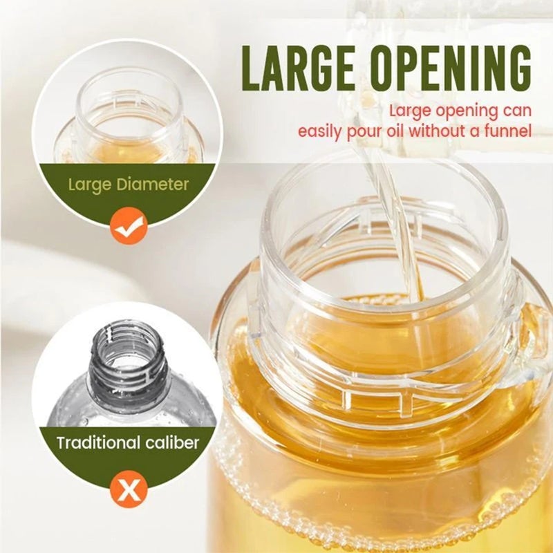 Oil Spray Bottle with Air Pressure Mechanism