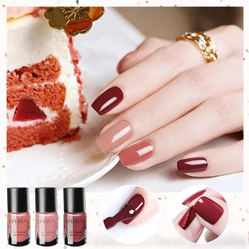 Trio of Peelable Nail Polish - Effortless Color Changes with Shine