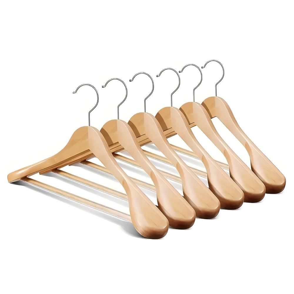 Elegant 360° Rotating Wooden Clothes Hanger