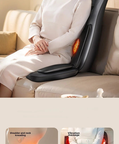 Heat-Enhanced Massage Cushion – Full Body Vibration for Office & Car