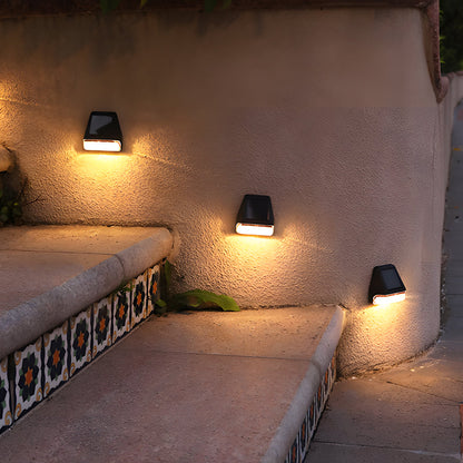 4 Pack Solar Step Lights with Dusk-to-Dawn Sensor – Warm White LED