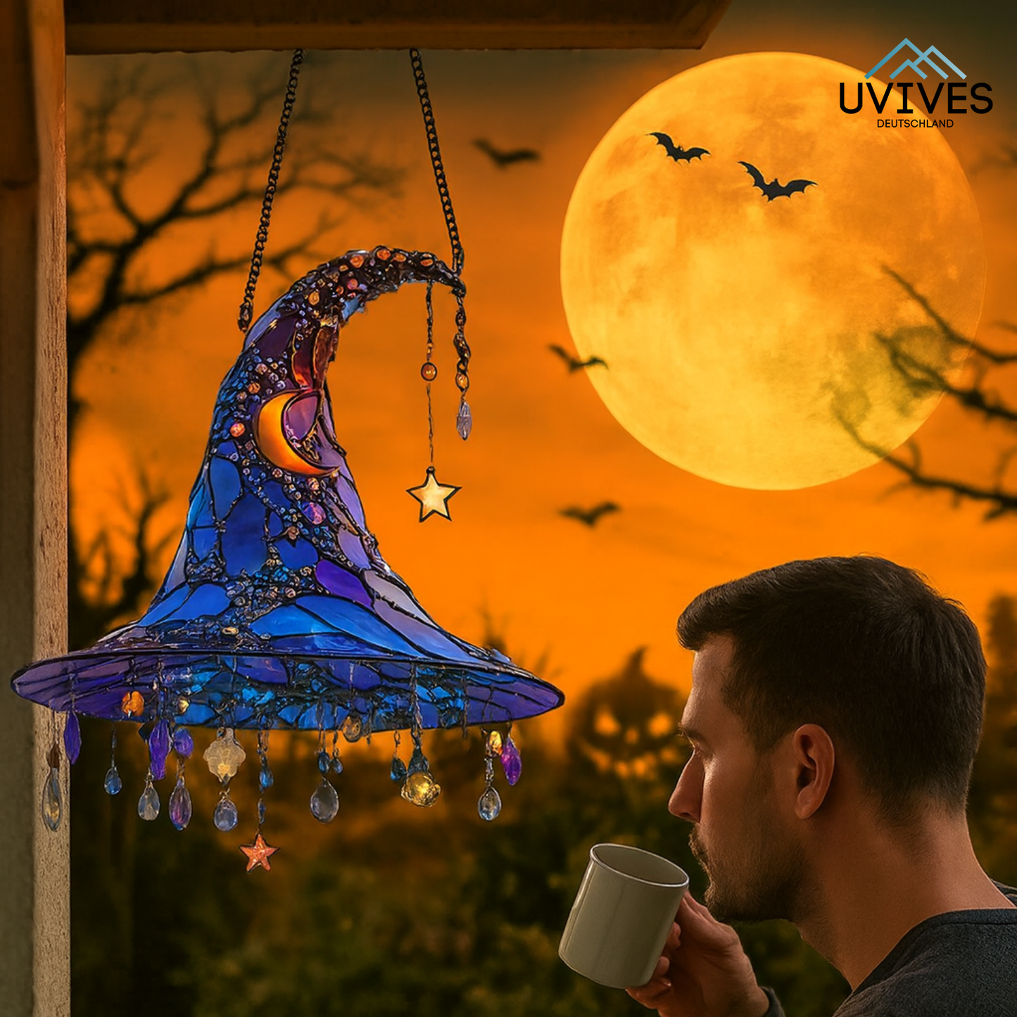 Hanging Witch Hat – Your Enchanted Starry Decor