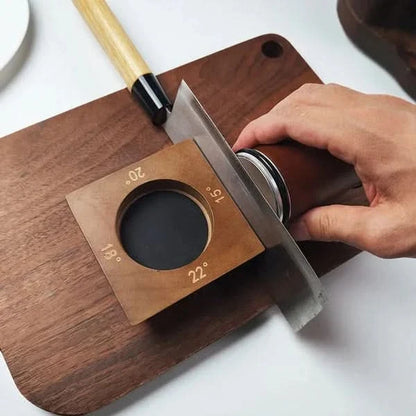 Precision Knife Sharpening System with Rolling Mechanism