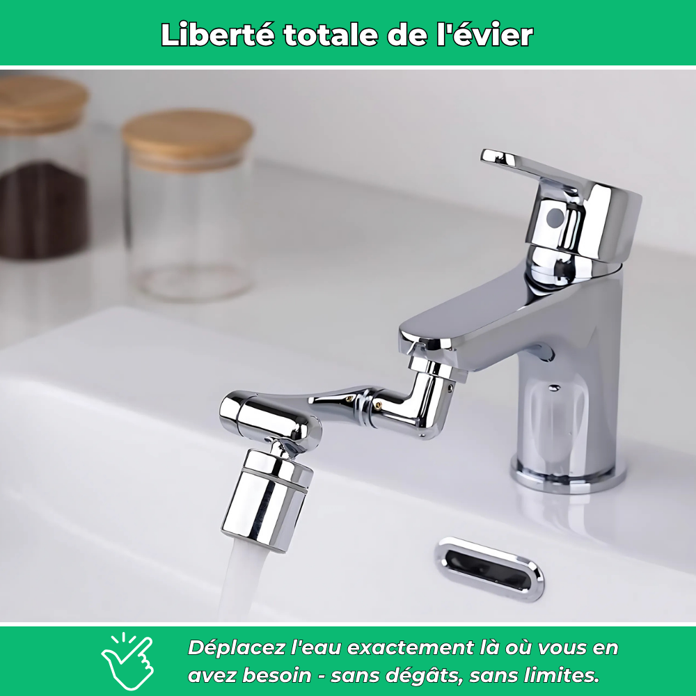 Smart Tap Extender with Water-Saving Features