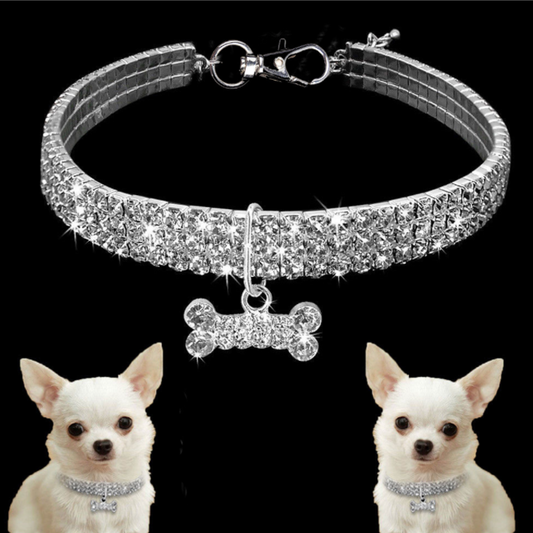 Charming Crystal Dog Collar for Pets