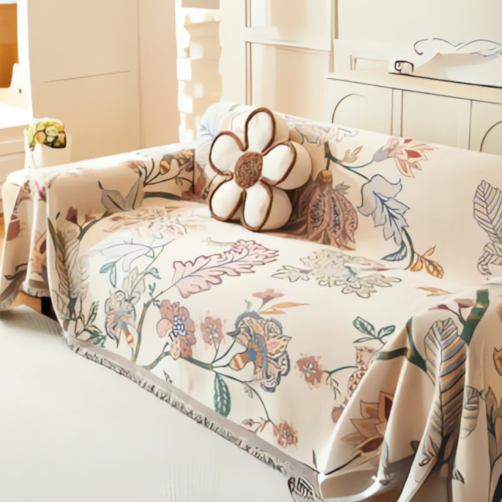 Charming Bloom Reversible Sofa Protector