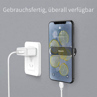 Compact 360-Degree Rotatable Magnetic Phone Holder - Strong Adhesive
