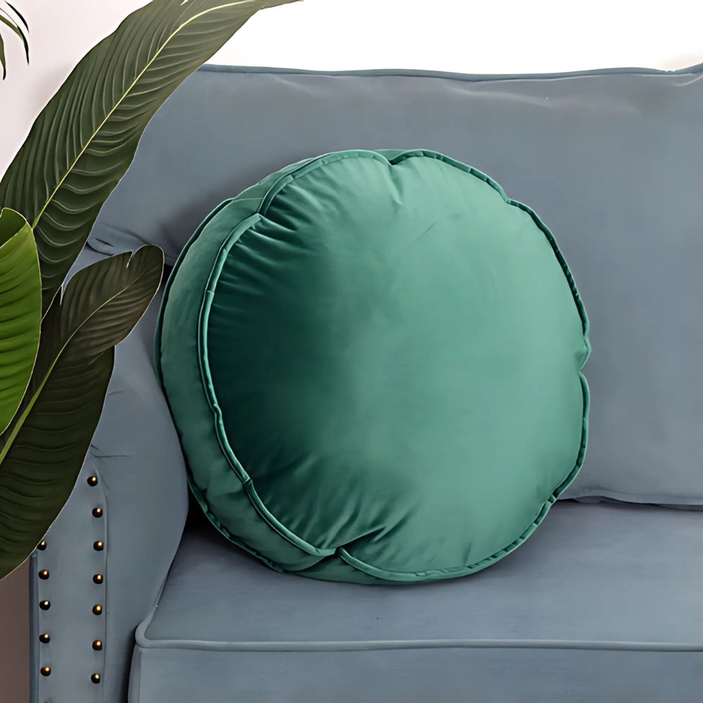 Elegant Plush Circular Pillow for Home Décor