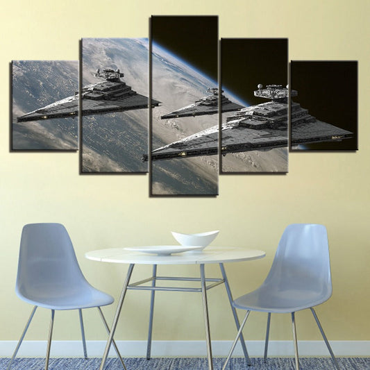 5 Piece Captivating Celestial Canvas Art Set