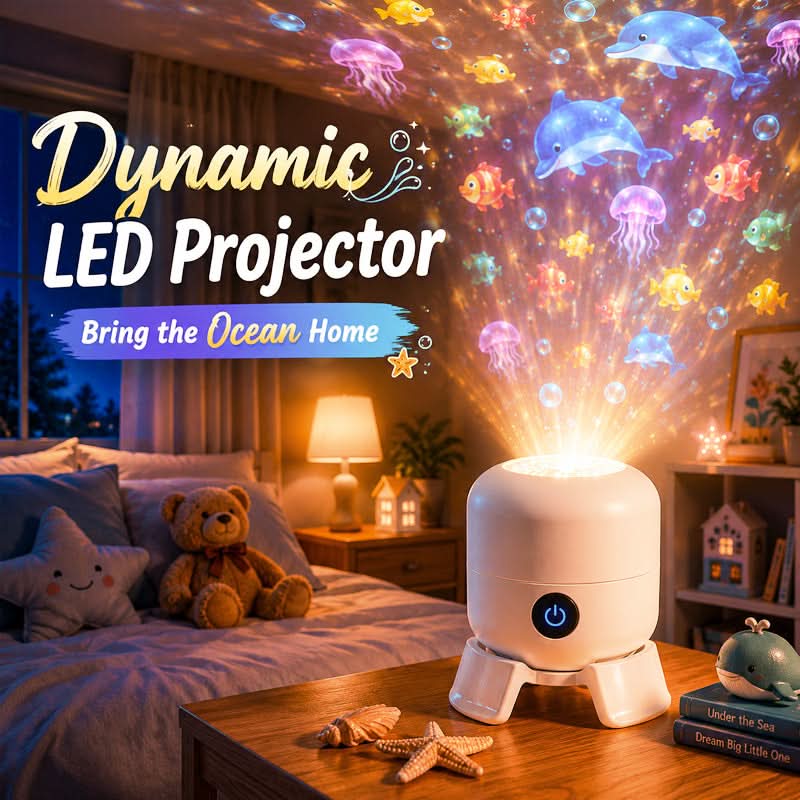 LED Projector Light with Rotating Feature for Room Atmosphere