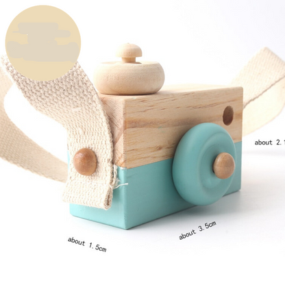 Eco-Friendly Wooden Camera Toy for Creative Play