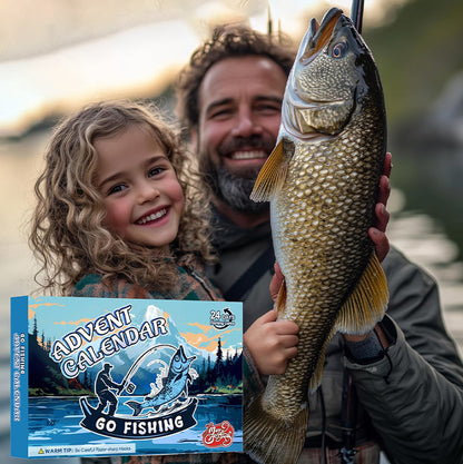 Advent Calendar with 24 Days of Fishing Rod Surprises