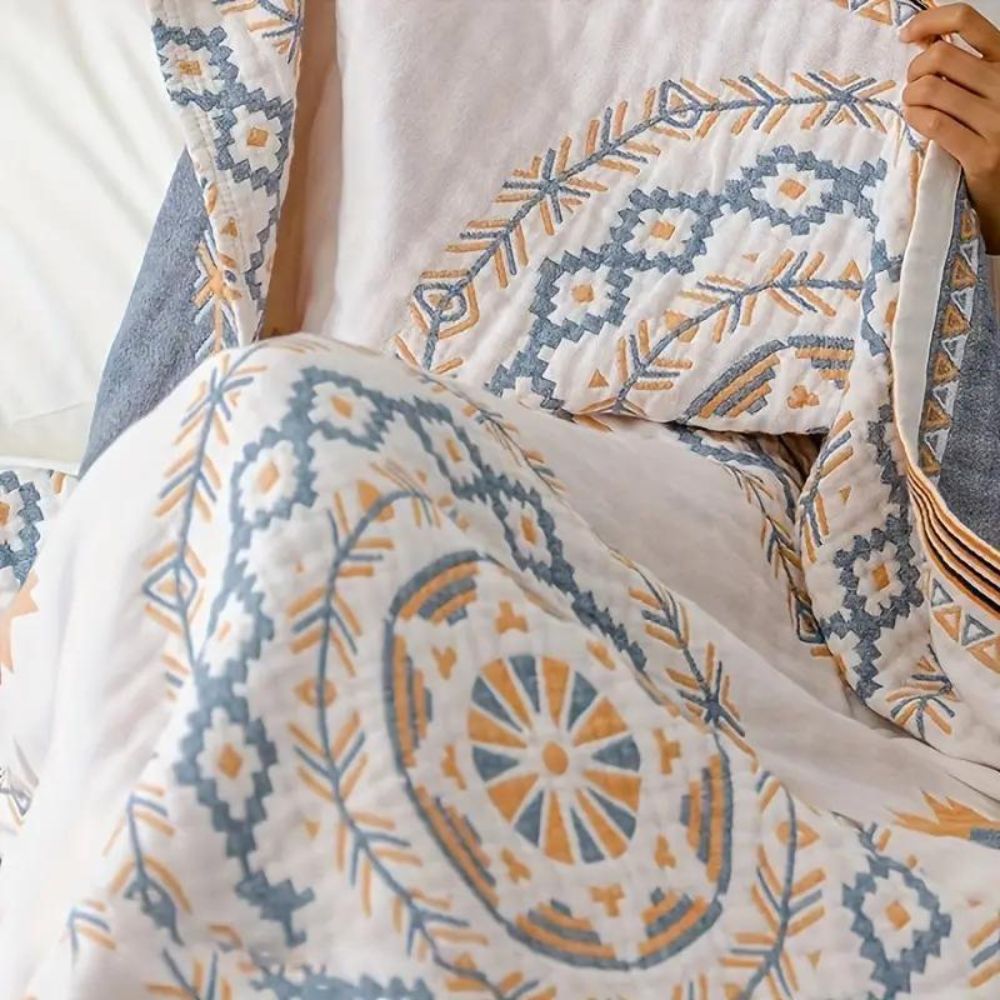 Tranquil Haven | Cozy Cotton Throw Blanket