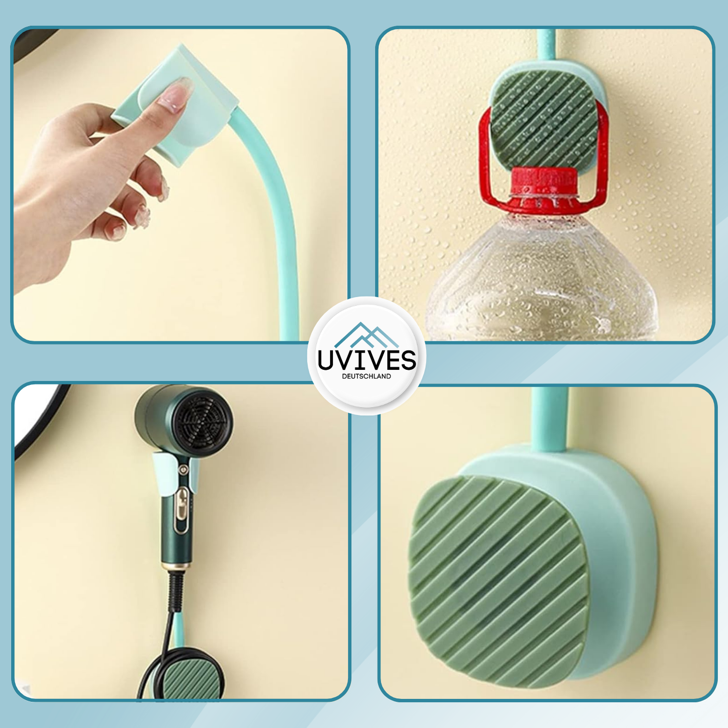 Hands-Free Hair Styling Tool for a Dry Grip