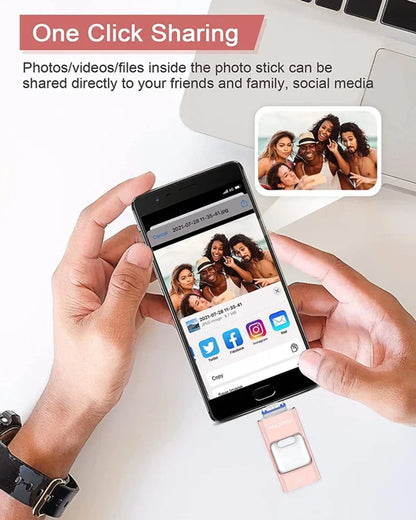 4-in-1 OTG Flash Drive with MultiPort Connectivity