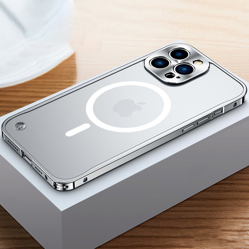 Magnetic iPhone Case with Metal Frame