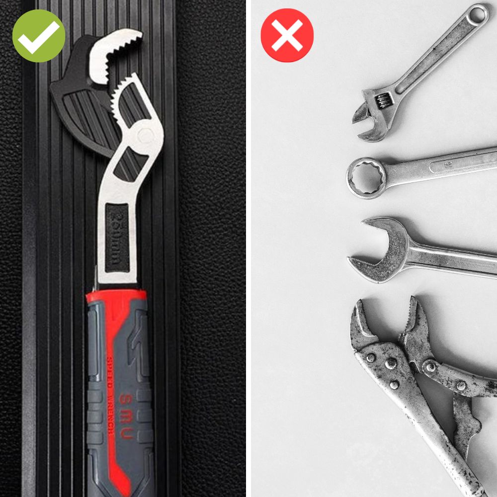 Versatile Smart Wrench | Self-Adjusting Tool for All Fasteners