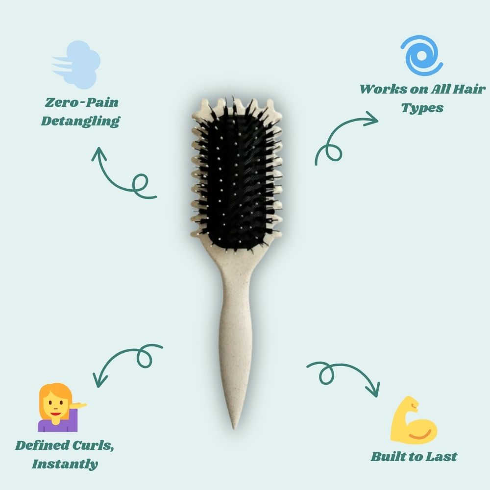 Curl Master Duo: Effortless Detangling & Wave Definition