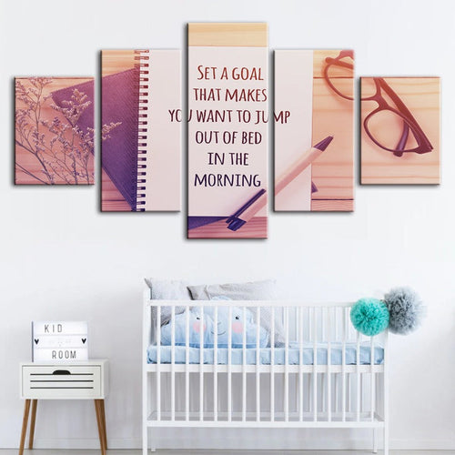 Set of 5 Uplifting Canvas Prints for Your Home