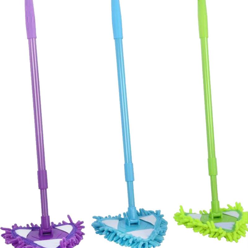 Triangular Mop with Adjustable Rotating Head for Cleaning