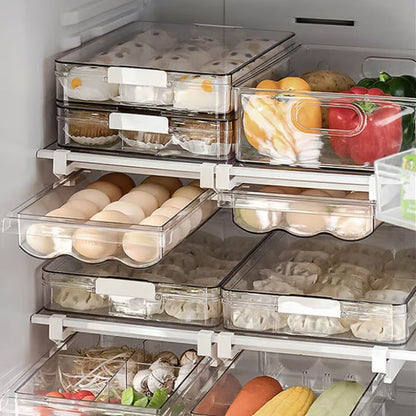 Space-Saving Refrigerator Drawer Organizer