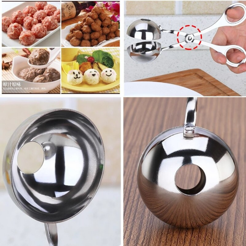 Perfectly Shaped Meatball Maker (+ 1 Bonus Mini Scoop)