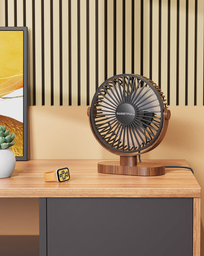 6.5 Inch Portable USB Desk Fan for Home, Office, Car, and Travel