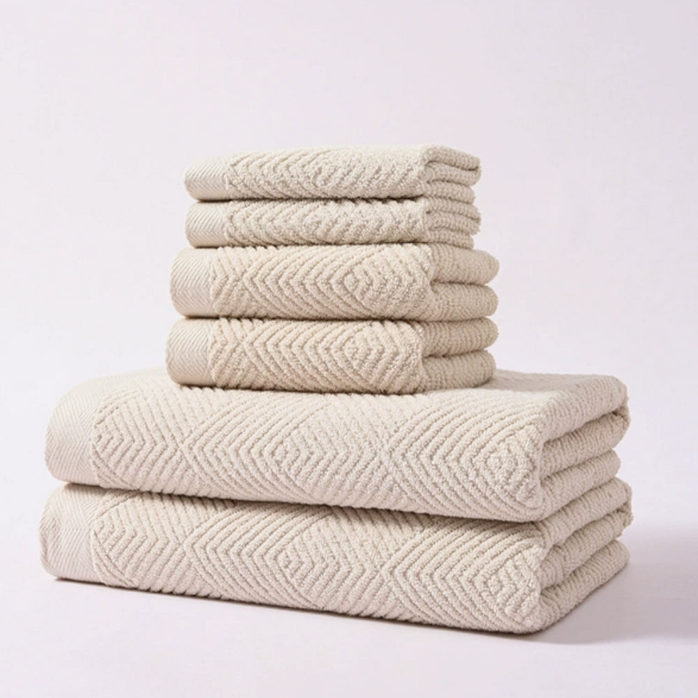Plush Comfort Cotton Towel Collection | 6-Piece Set