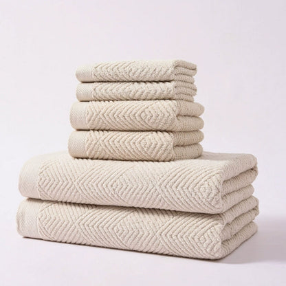 Plush Comfort Cotton Towel Collection | 6-Piece Set