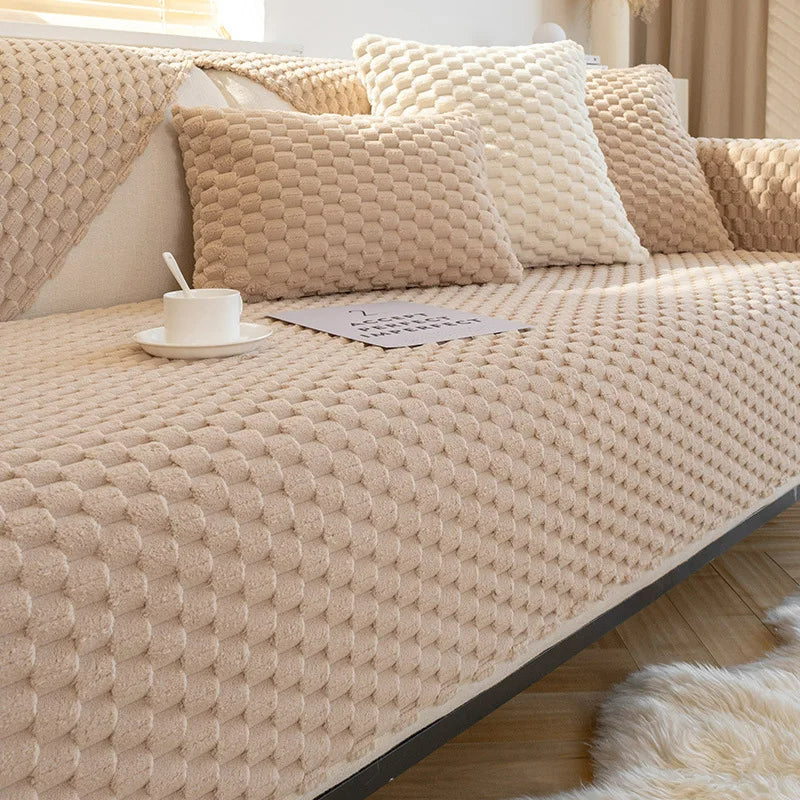 Winter Plush Anti-Slip Sofa Cover – 50% Off [Final Day Sale]