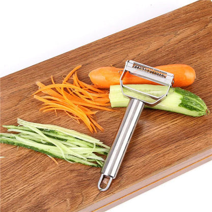 Versatile Stainless Steel Dual Peeler for Effortless Prep