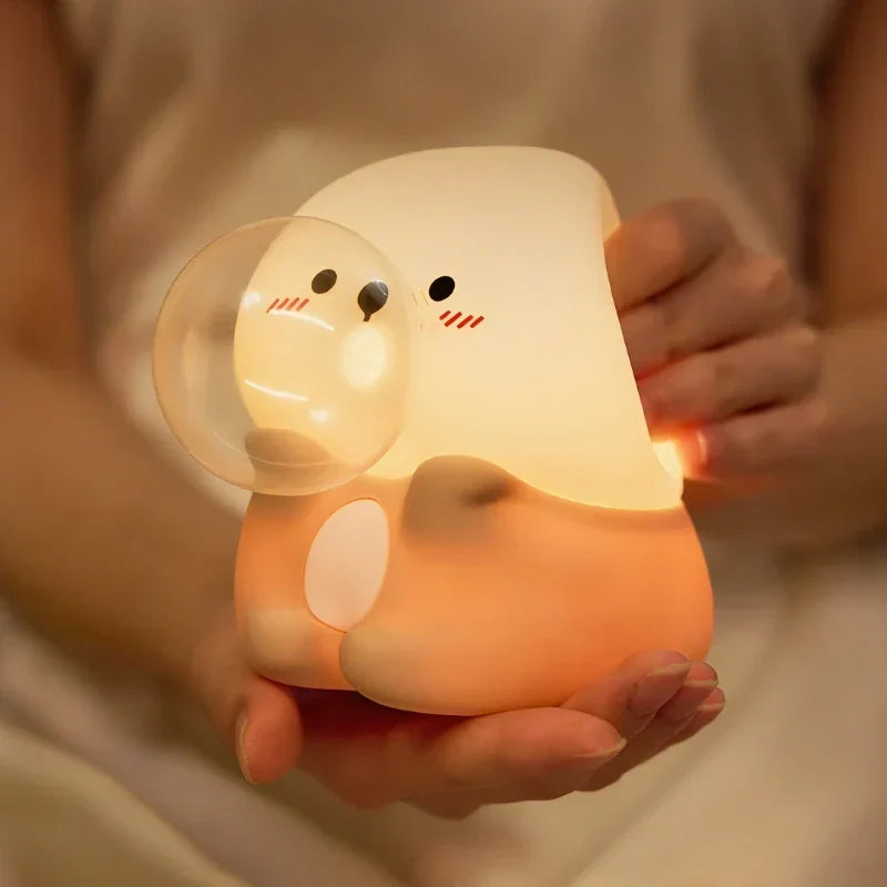 Charming LED Night Light with Adjustable Brightness & Timer