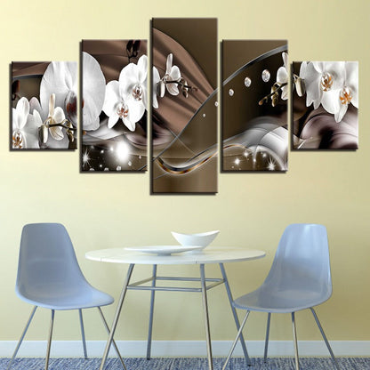 Stunning 5-Piece Floral Canvas Set for Elegant Spaces