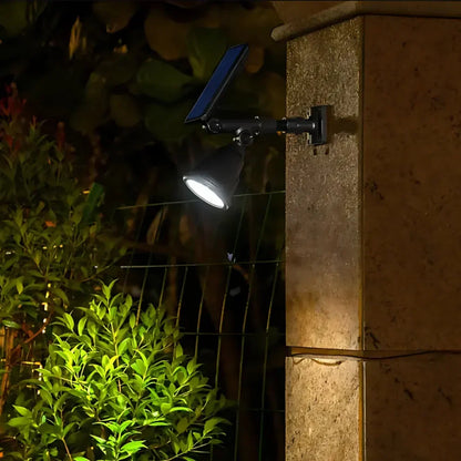 Outdoor LED Garden Spotlight with Adjustable Solar Multi-Color Lighting