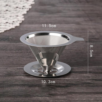 Reusable Stainless Steel Coffee Filter – Diameter 11.5–12.5 cm