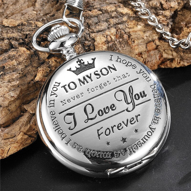 Elegant Engraved Pocket Watch for Him
