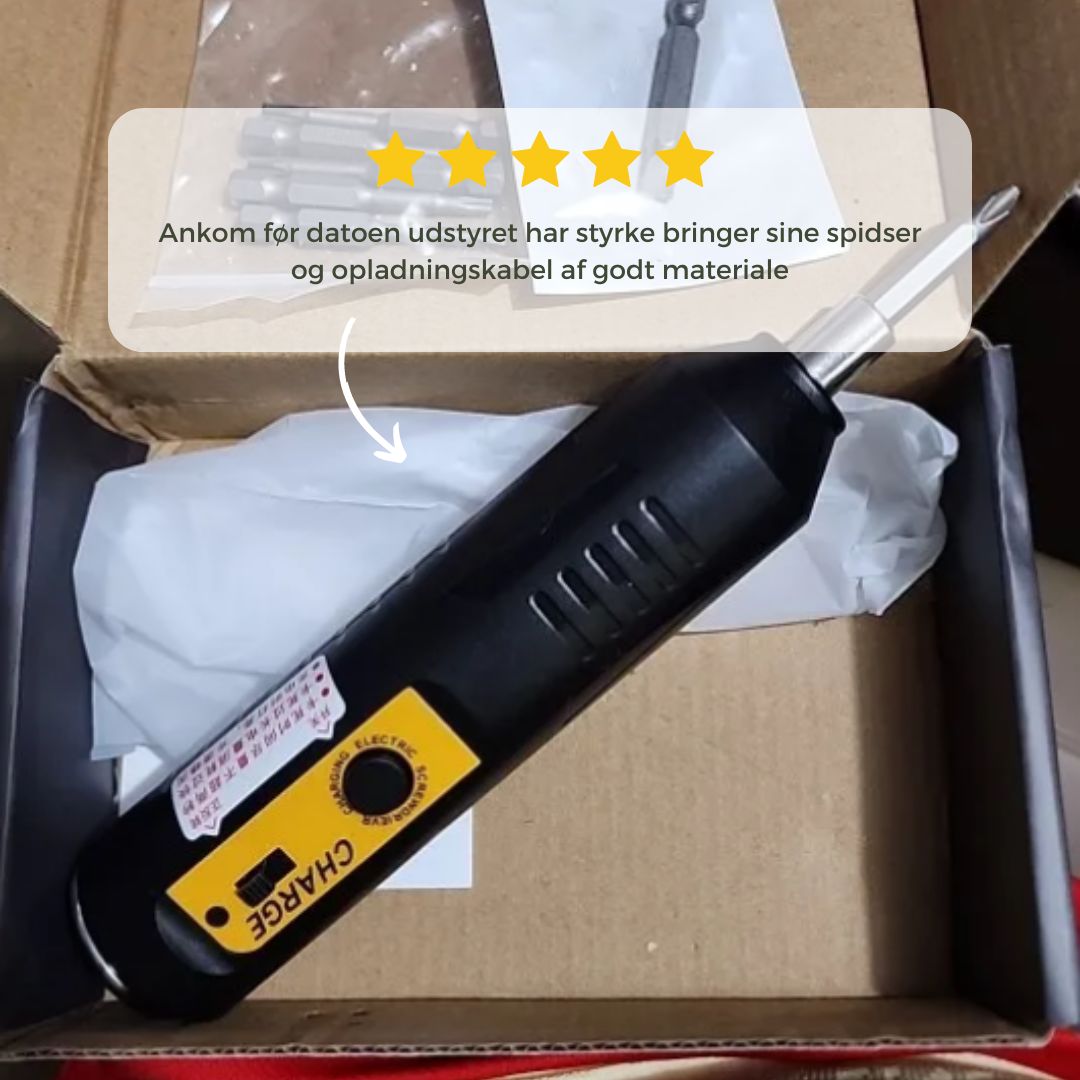Cordless Electric Screwdriver Set for Effortless Assembly