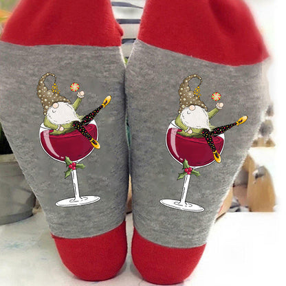 Buy One Get One Free | Creative Unisex Crew Socks for Wine Lovers