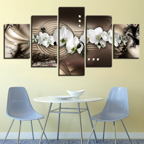Stunning Five-Piece Floral Canvas Art for Home Decor