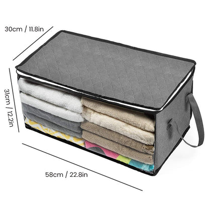 Compact Folding Storage Organizer for Clothes - 58x31x30 cm