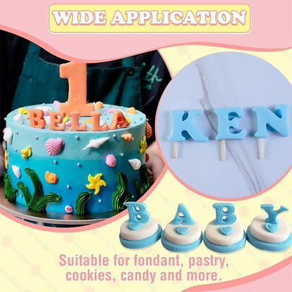 Plunger Cutter for Fondant - Alphabet Shapes