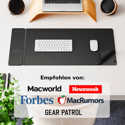 3-in-1 Magnetic Wireless Charging Mouse Pad | Charge, Work, and Light