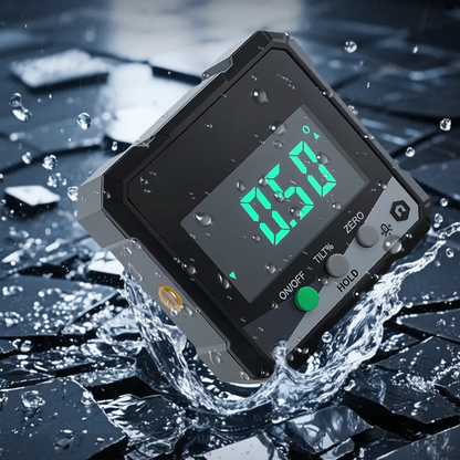 Precision Angle Finder with Laser & Magnetic Base | ±0.2° Accuracy | Rotating LCD Display | USB-C Rechargeable | IP54 Rated
